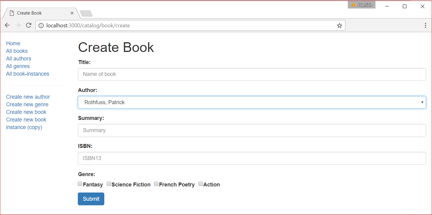 local library express book create empty